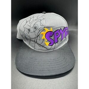 Activision Spyro the Dragon Embroidered Snapback Baseball Cap Hat 2018 Gray Blk